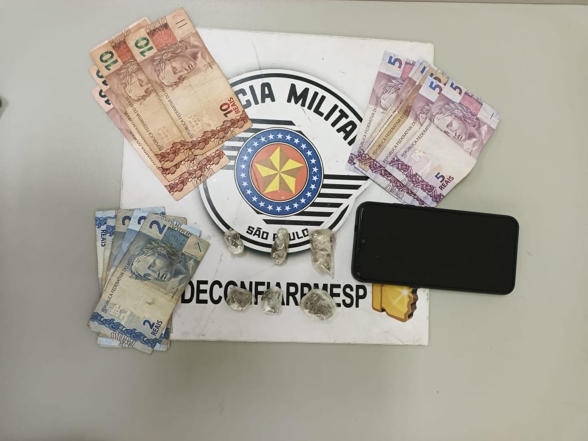 Produtos apreendidos pela PM